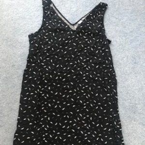 Gap Black Patterend Shift Dress